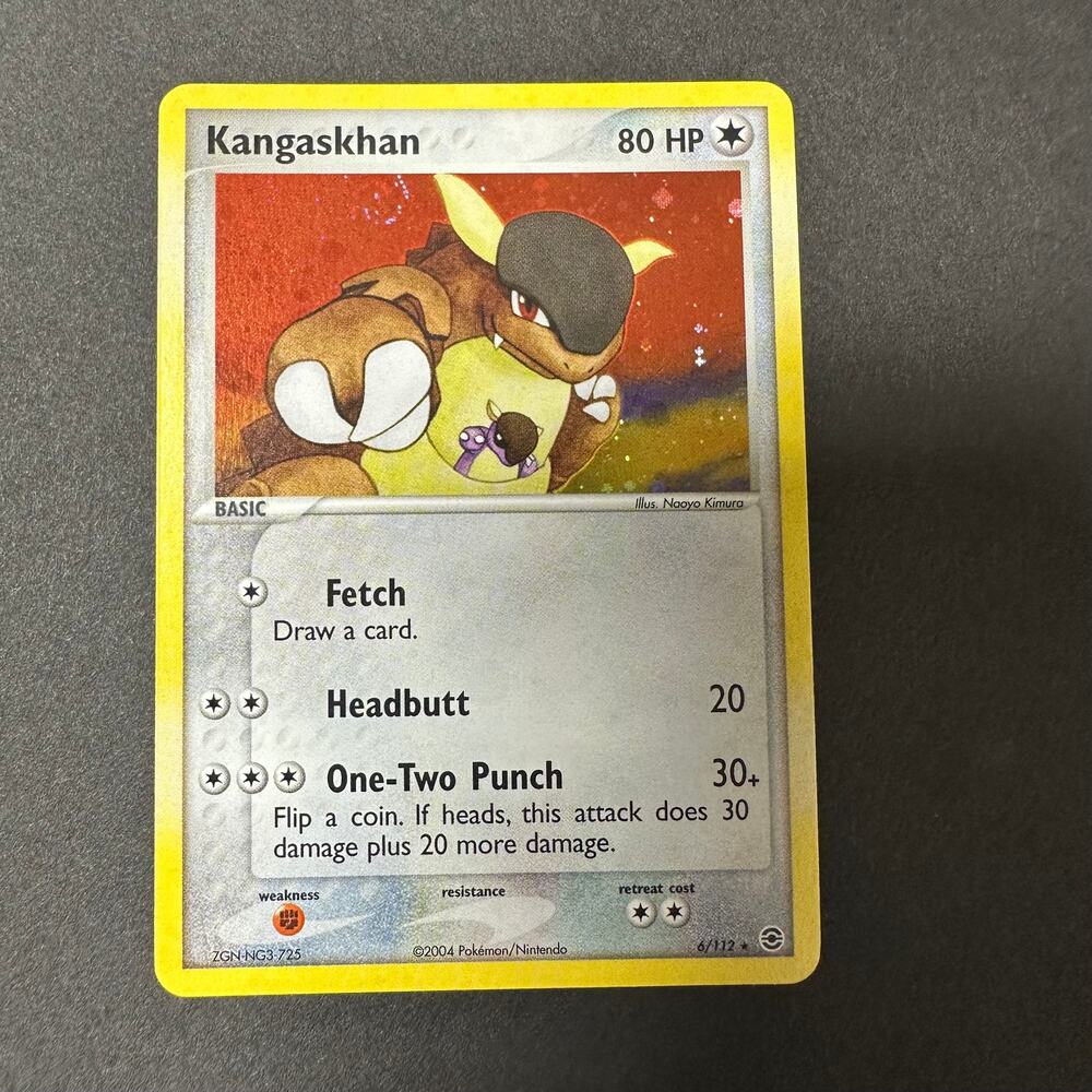 Pokemon TCG Kangaskhan 6/112 Holo Rare EX Fire Red Leaf Green NM/LP SWIRL